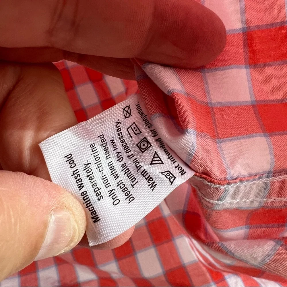 Janie And Jack Toddler Boys Button Down Plaid‎ Dress Shirt Size 18-24 Months